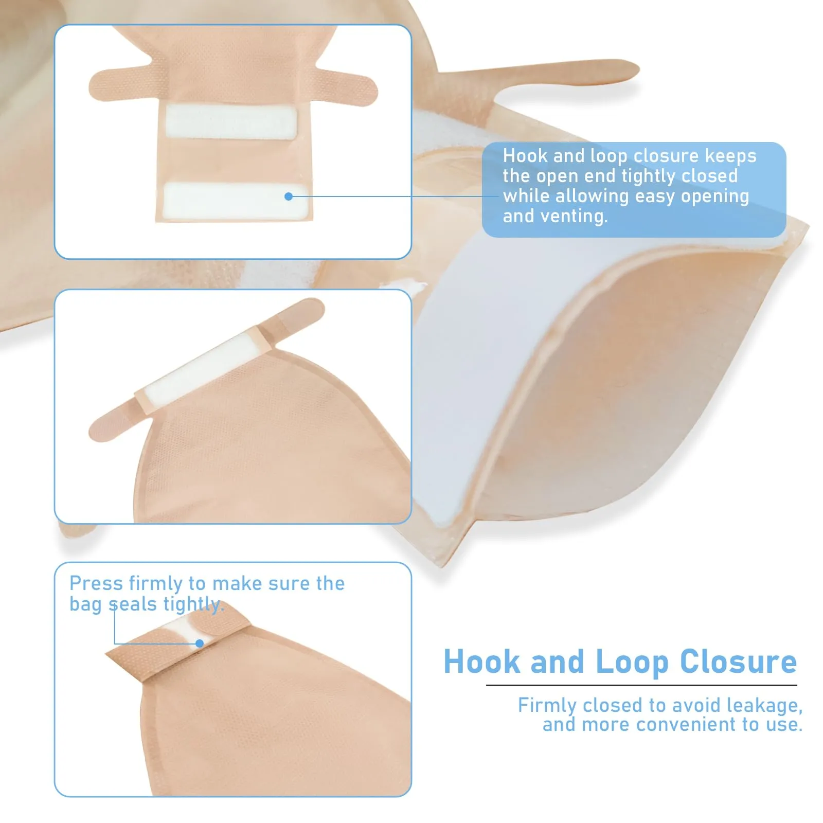 20 Pack Colostomy Bags, One Piece Ostomy Bag Ostomy Supplies, 15mm-70mm Cut-to-Fit Drainable Pouches with Stick-on Closure for Ileostomy Stoma Care