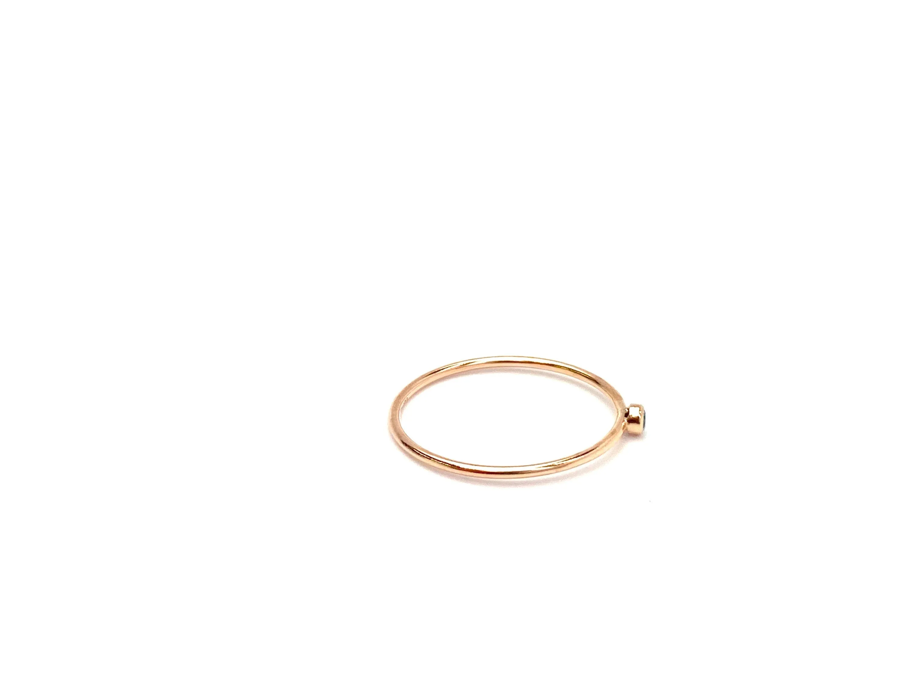 2mm Aqua Blue 3A CZ Stacking Ring , Sku#4820R7M9