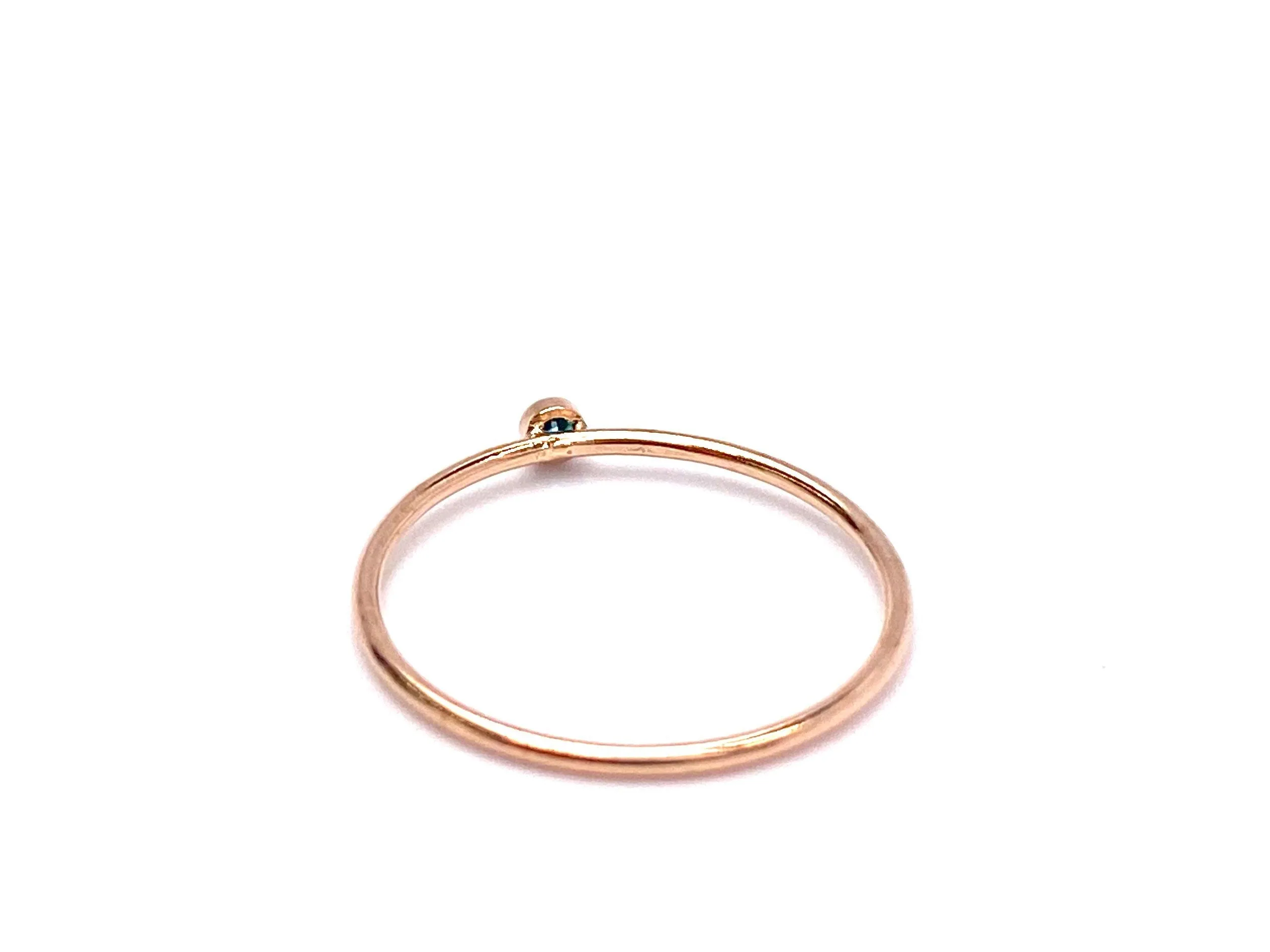 2mm Aqua Blue 3A CZ Stacking Ring , Sku#4820R7M9