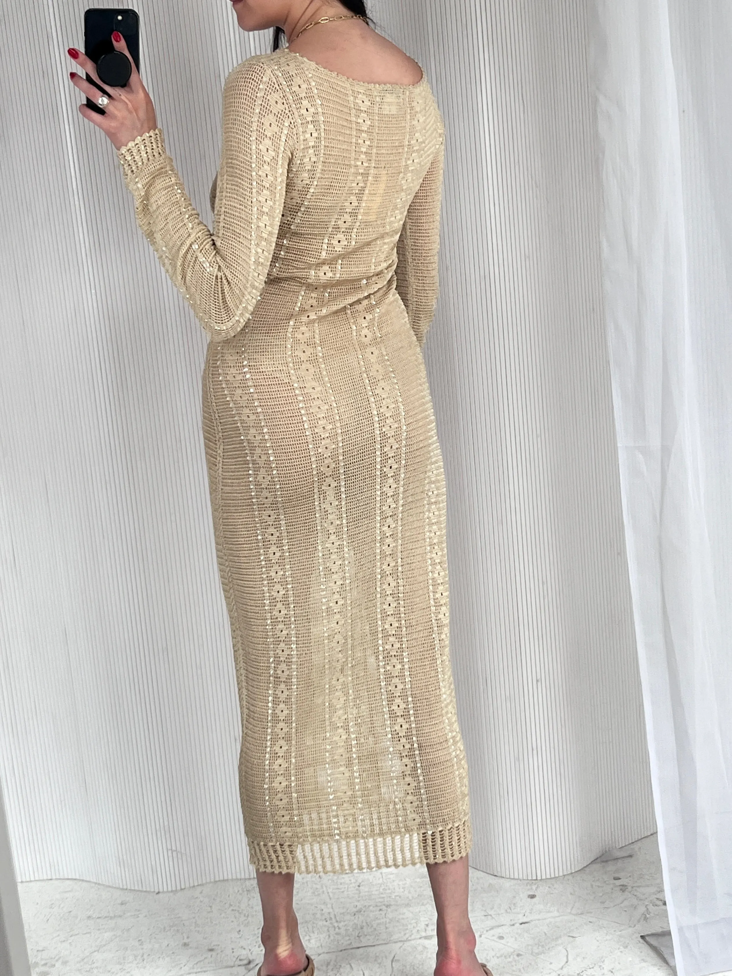 90s Jemima Khan Silk Dress