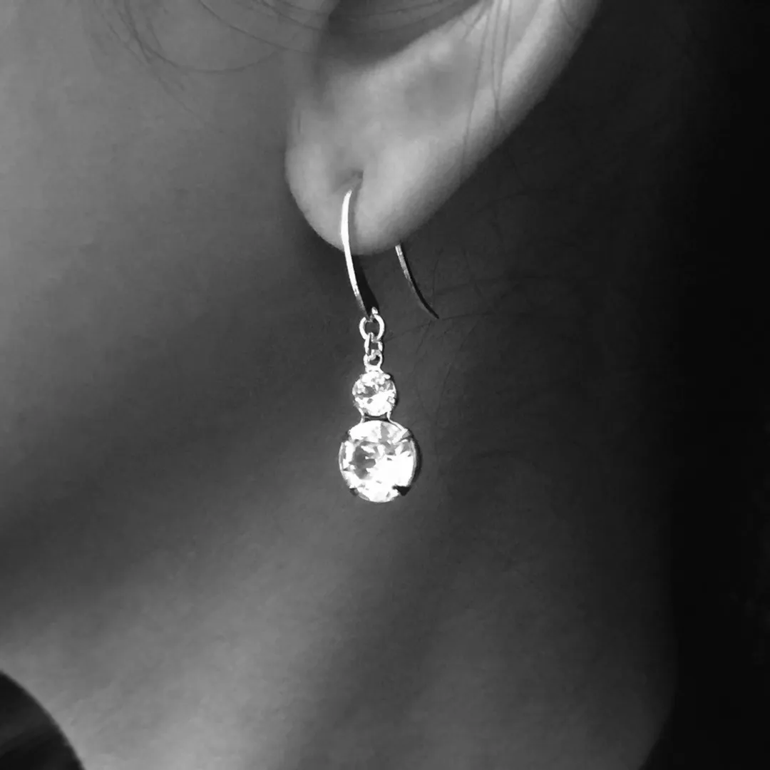 Abstract Collection - Crystal Sparkle Dangle Earrings