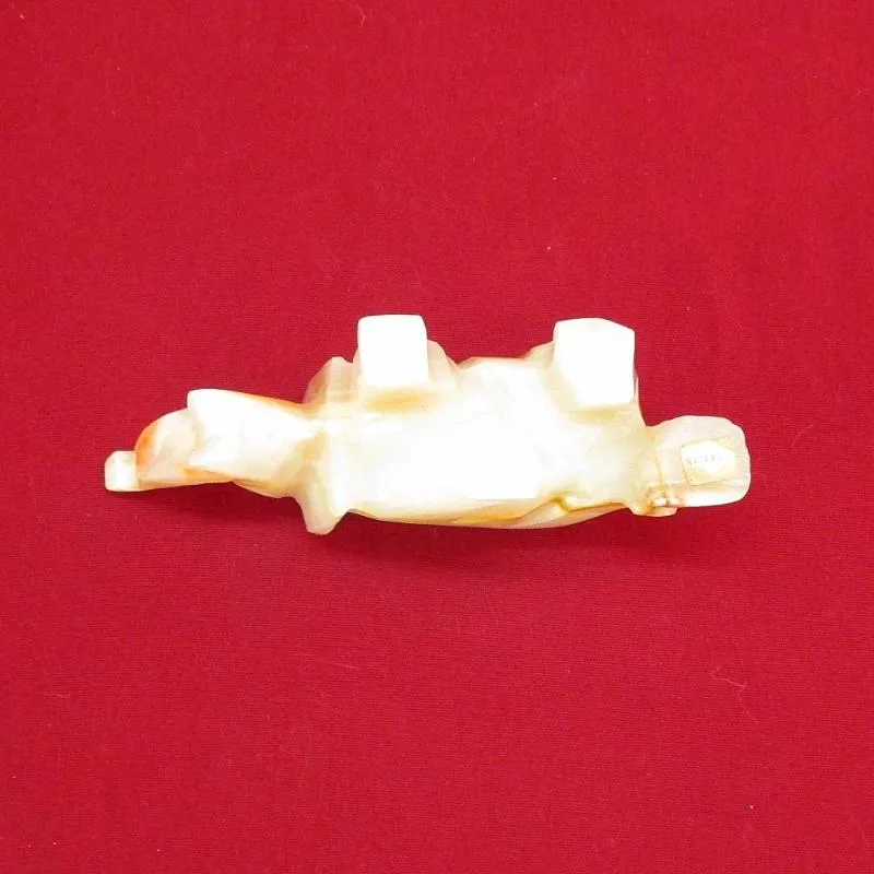 Alabaster Caved Elephant Rock