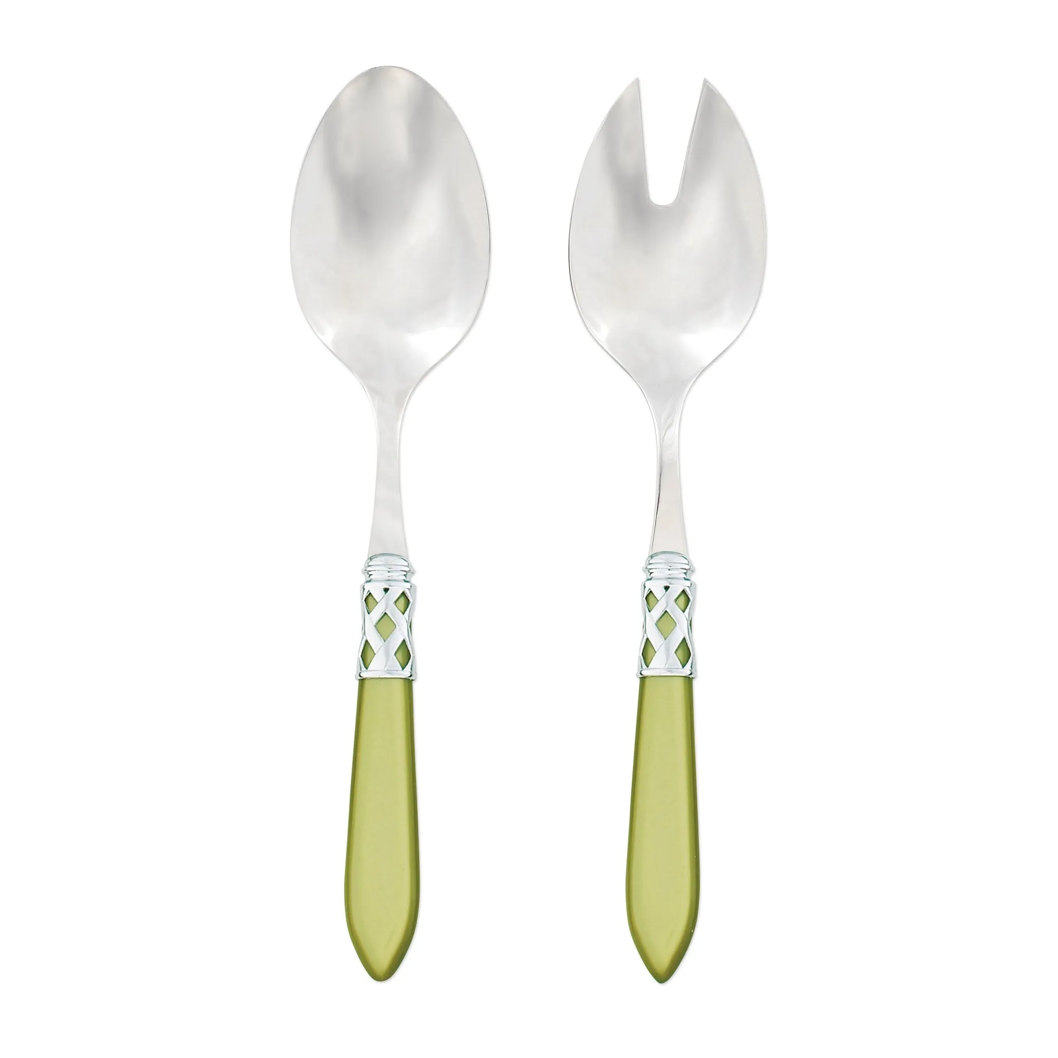 Aladdin Brilliant Chartreuse Salad Server Set