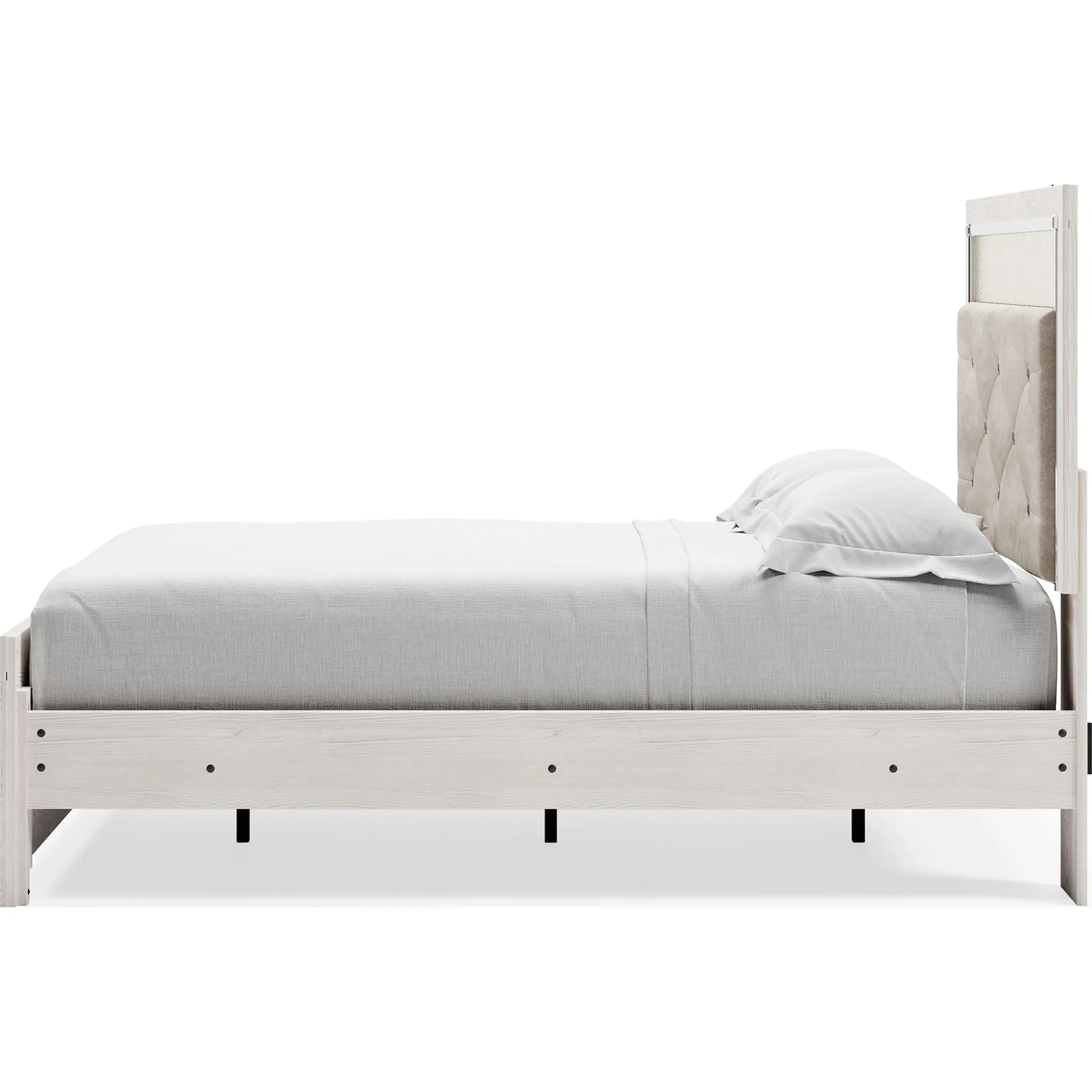 Altyra Panel Bed - White