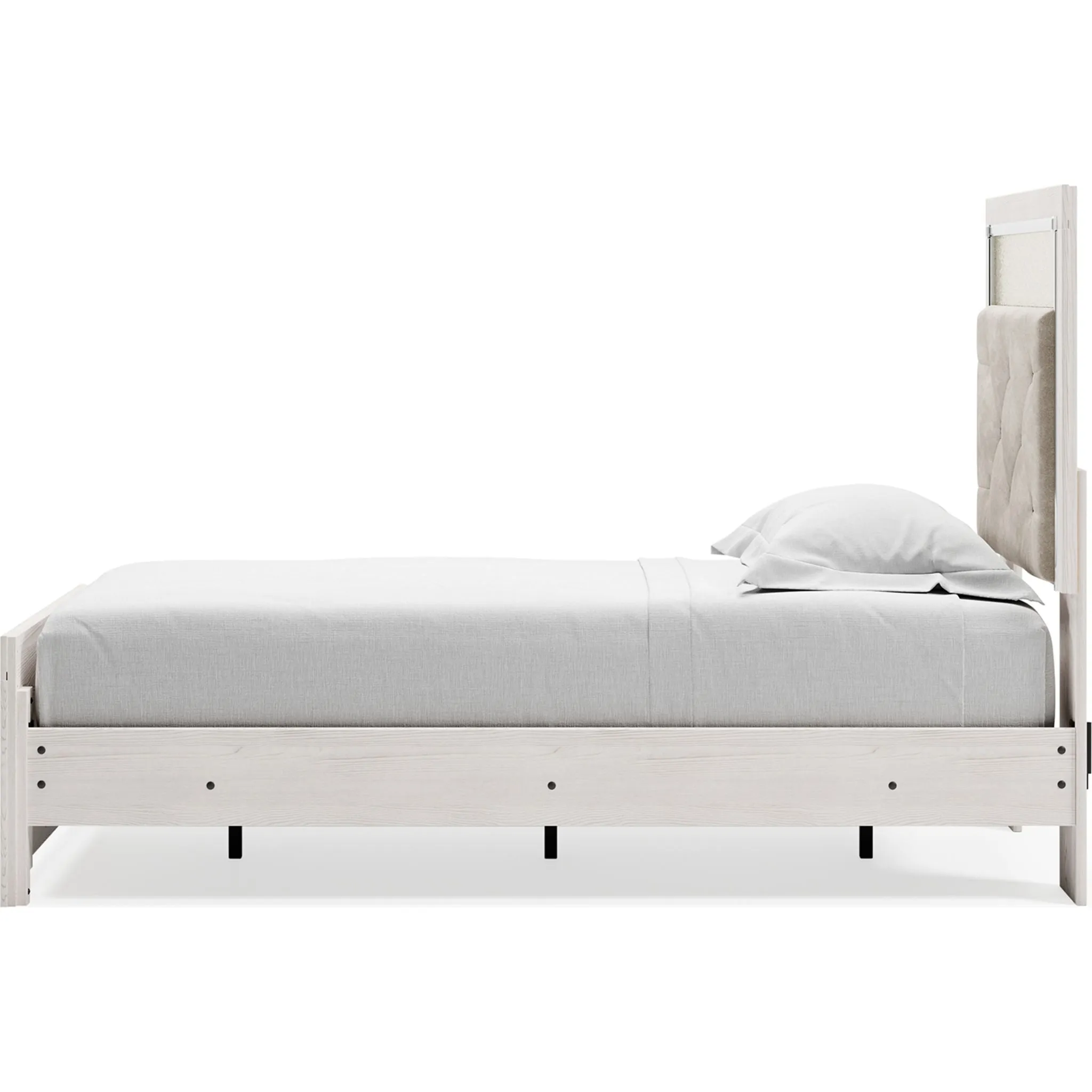 Altyra Panel Bed - White