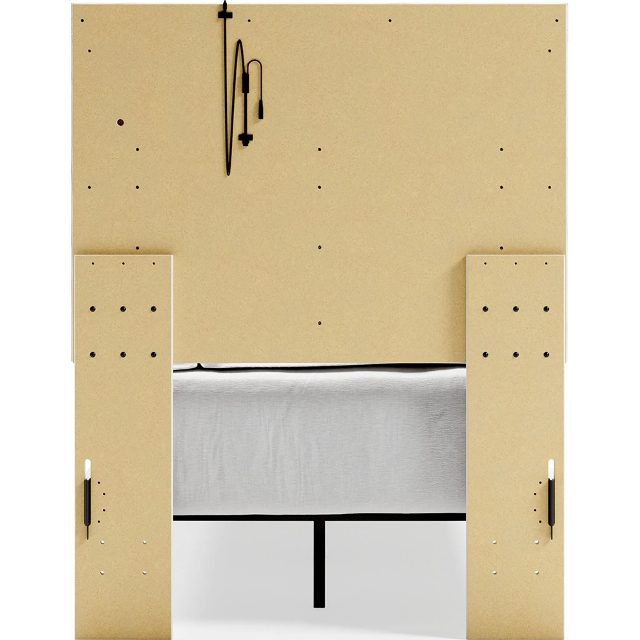 Altyra Panel Bed - White