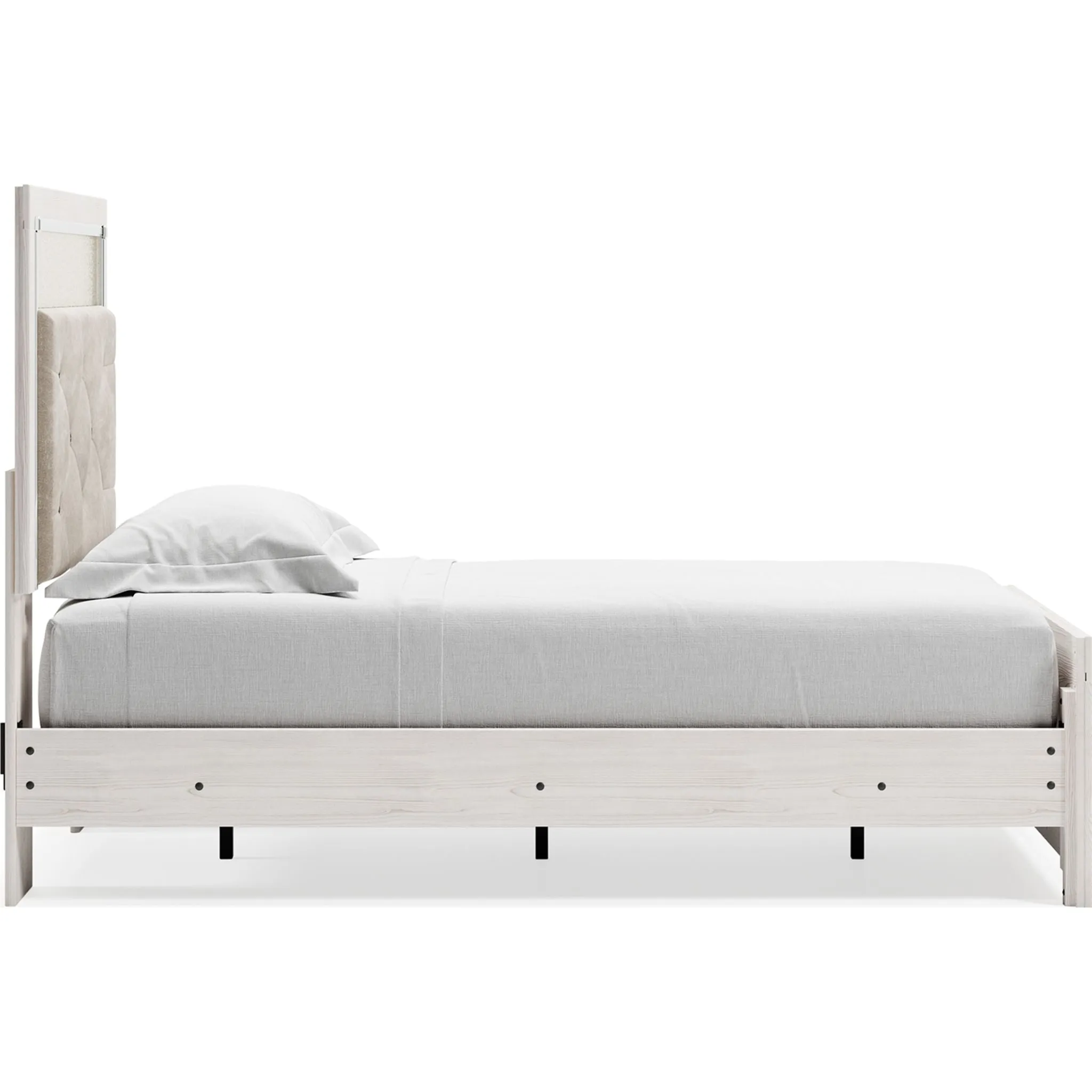 Altyra Panel Bed - White