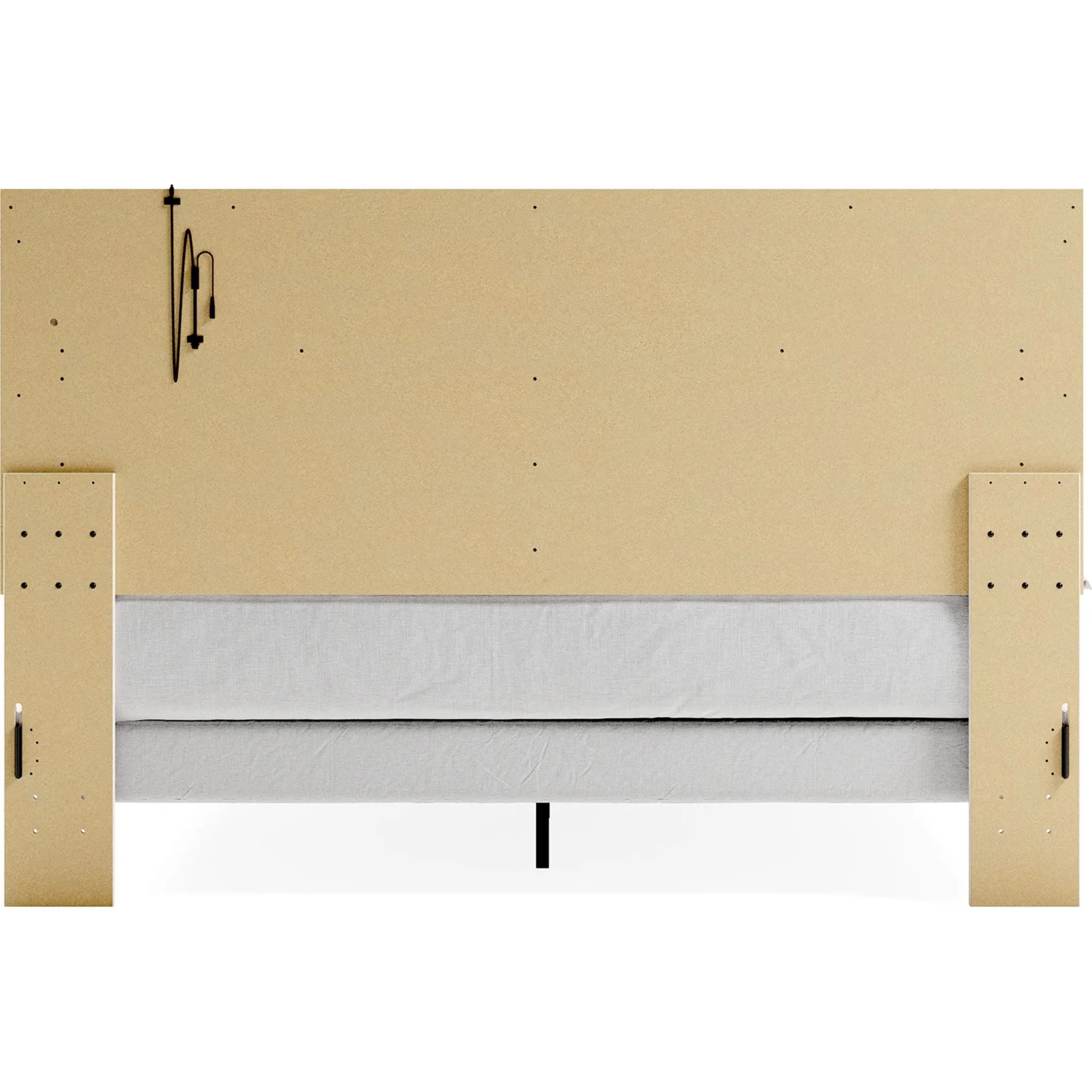 Altyra Panel Bed - White