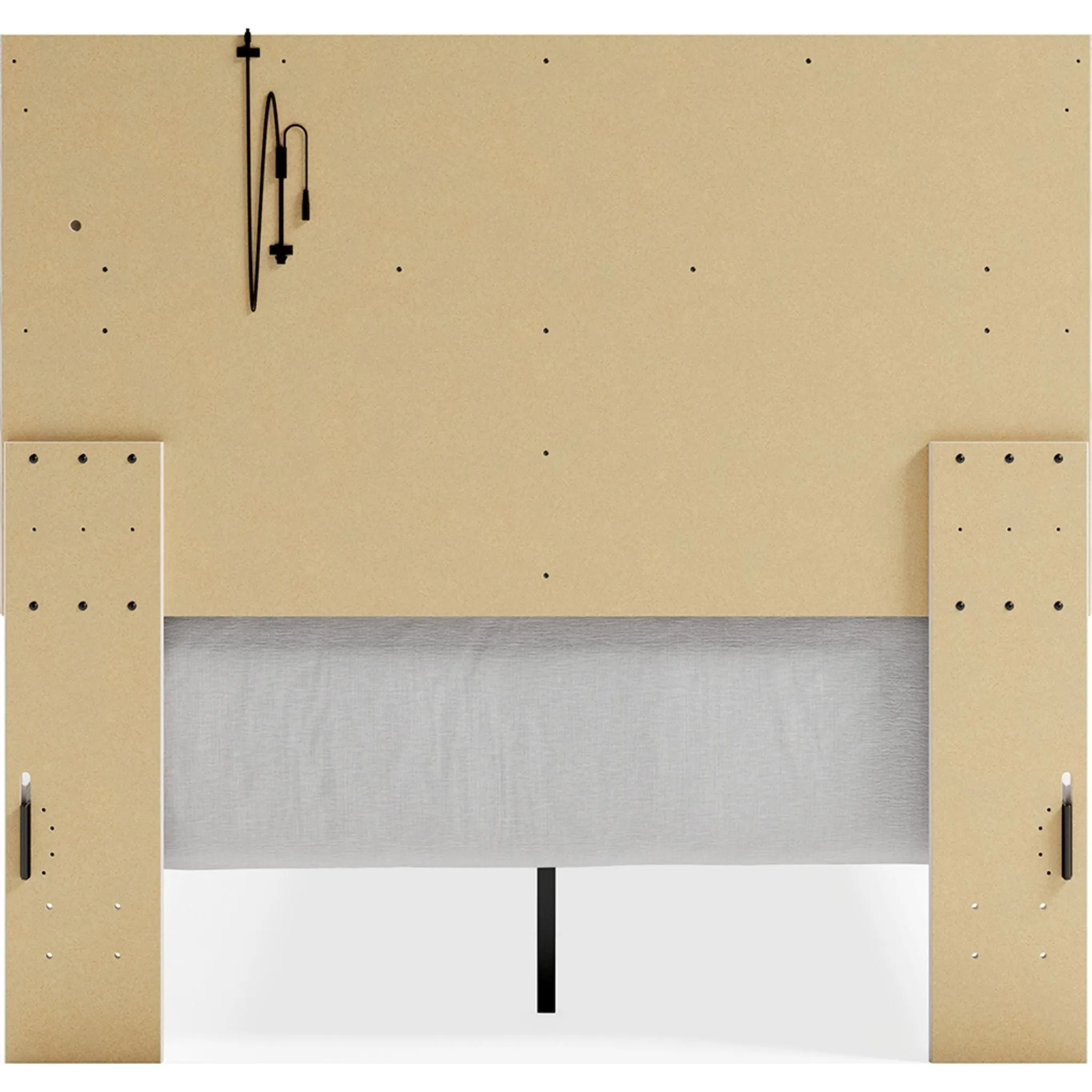 Altyra Panel Bed - White