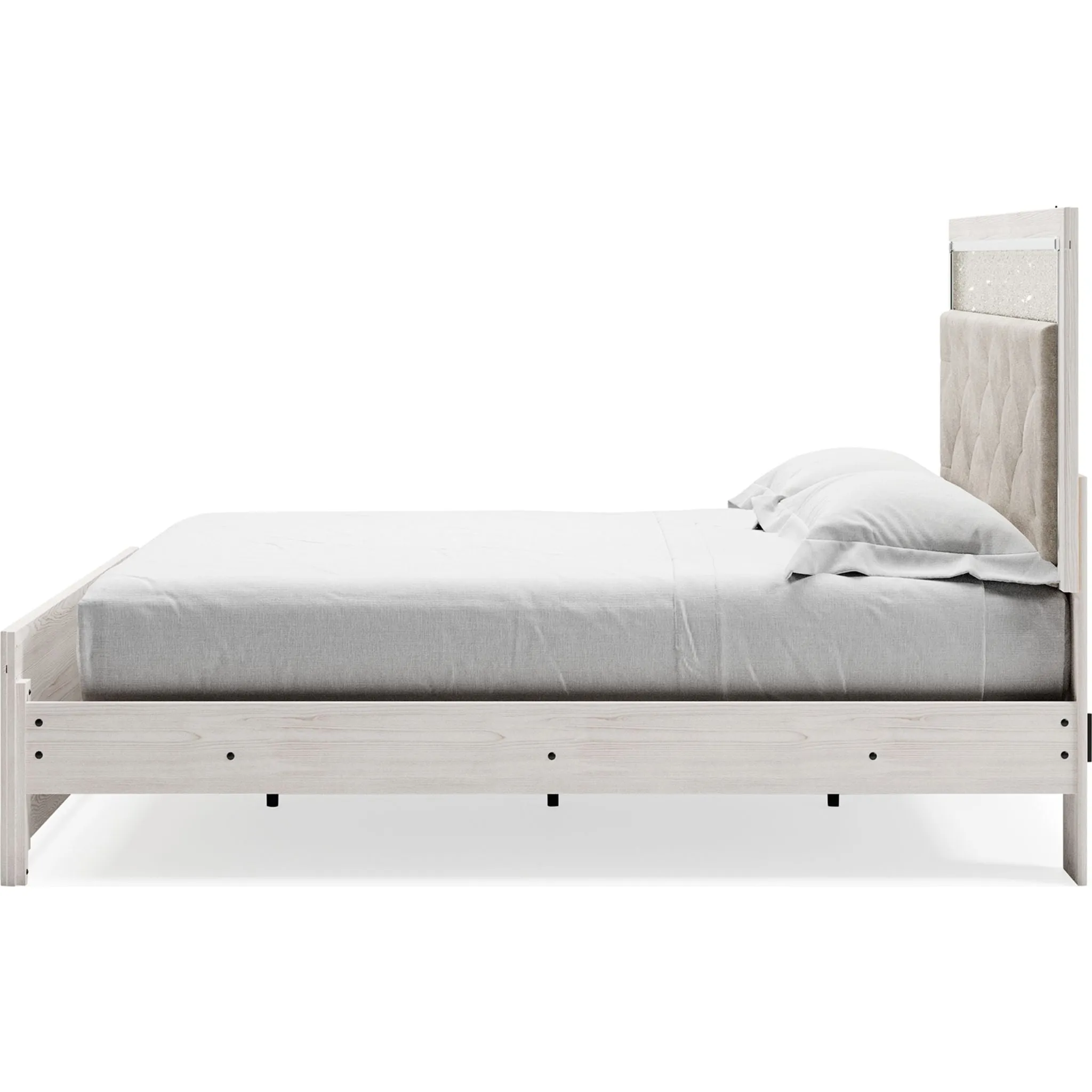 Altyra Panel Bed - White