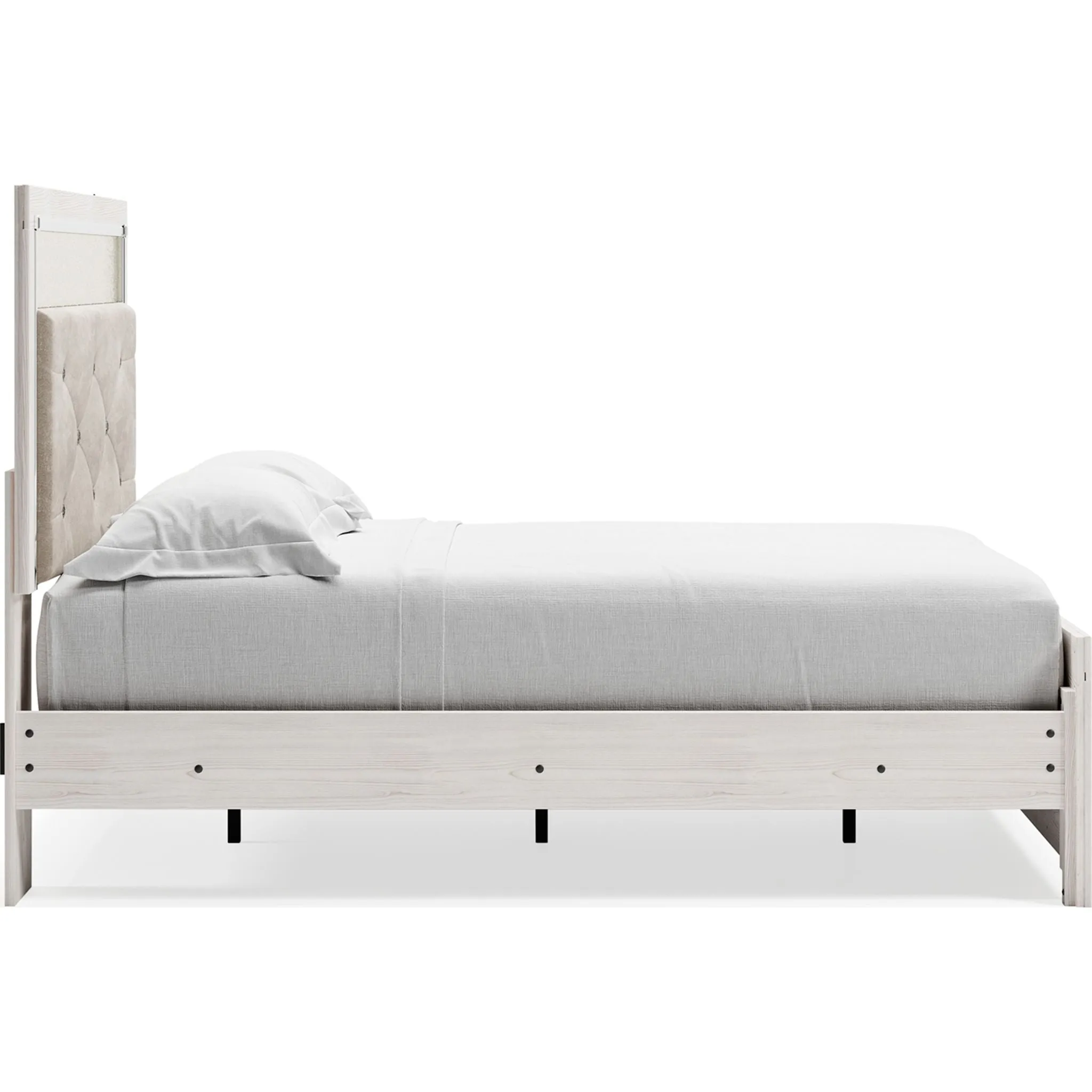 Altyra Panel Bed - White