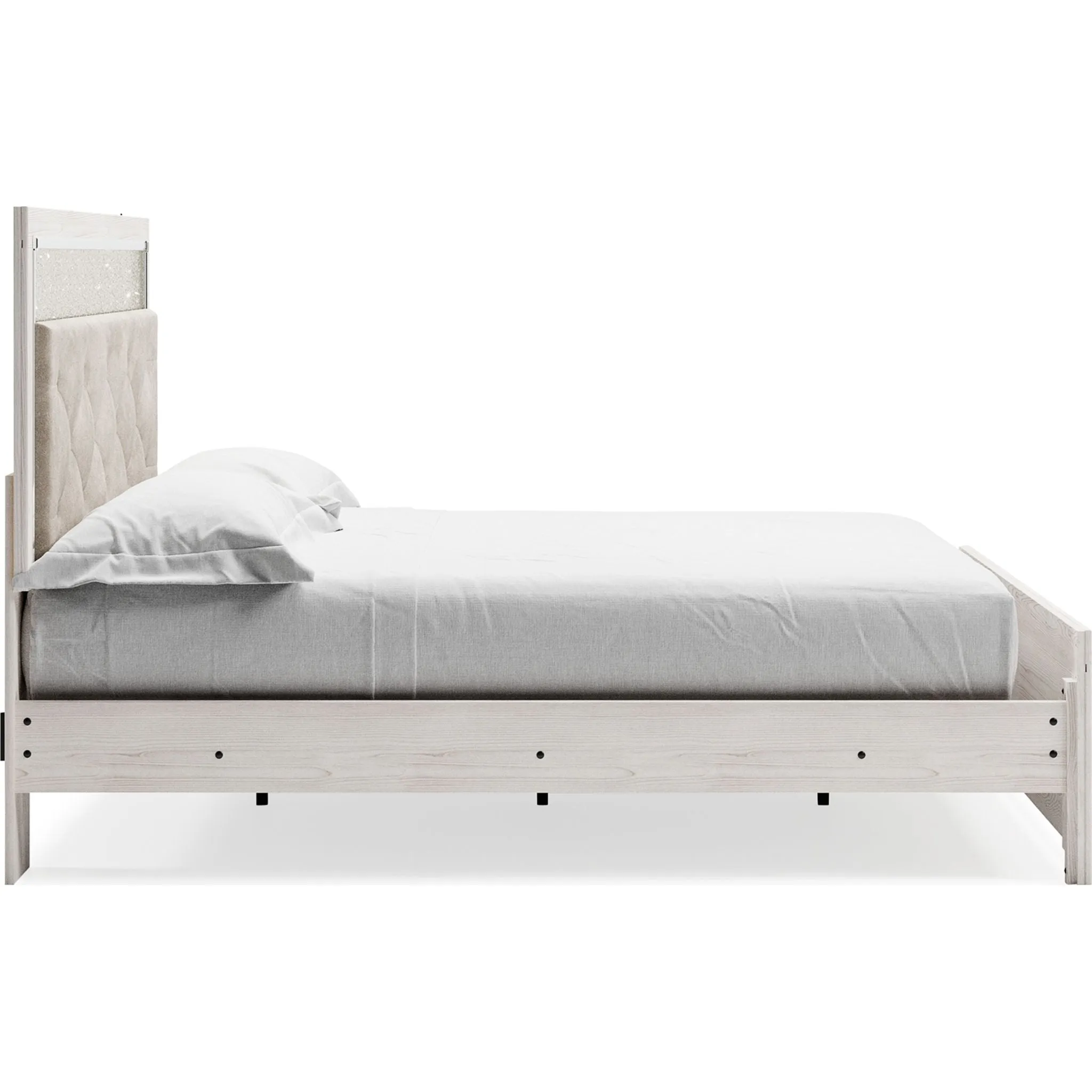 Altyra Panel Bed - White