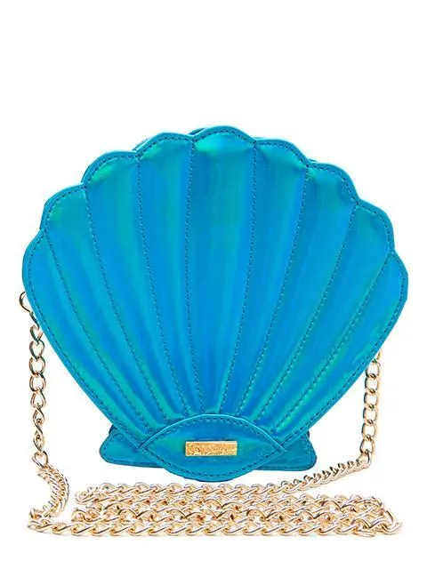 Aqua Shell Cross Body Bag