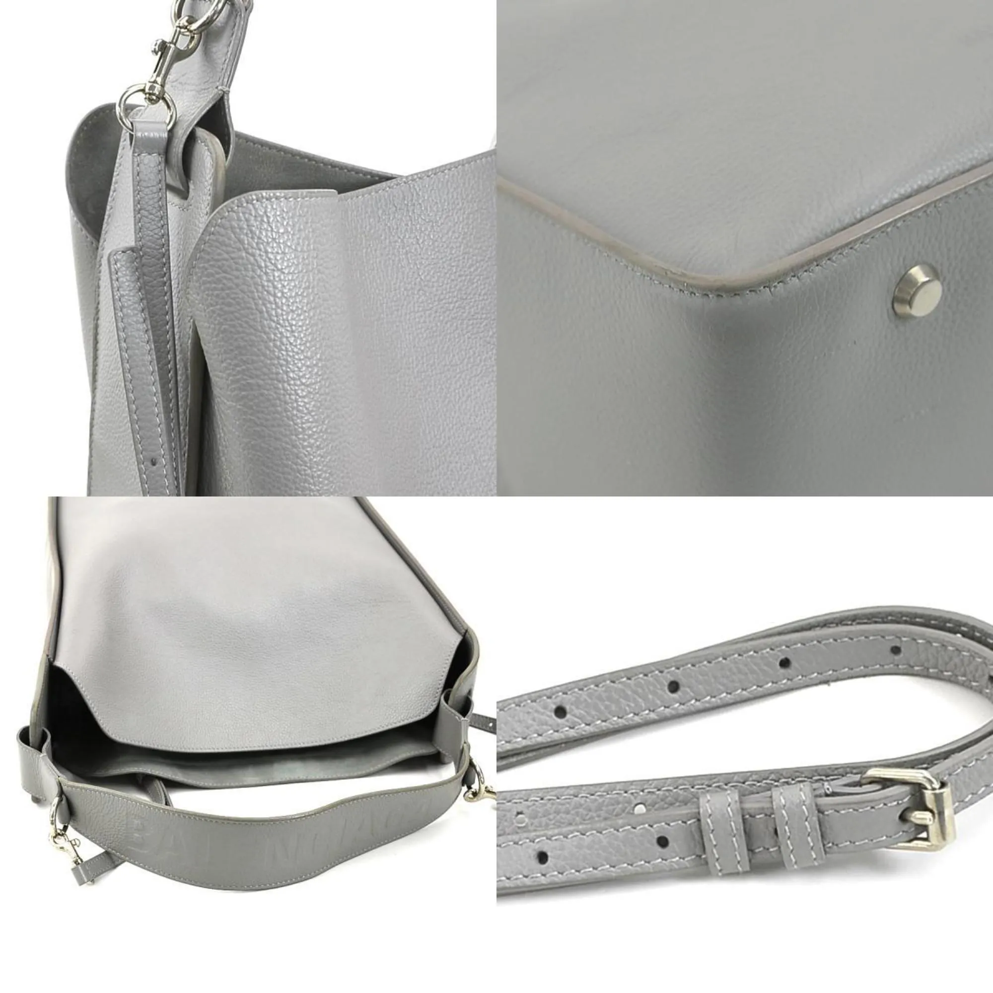 Balenciaga Tool Grey Leather Bag