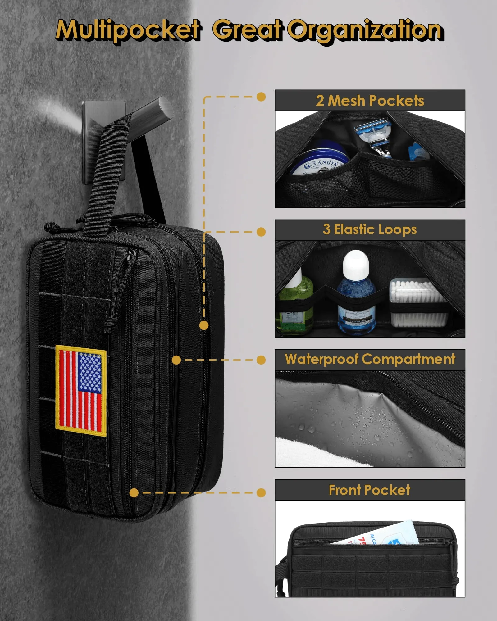 BBT008 Tactical Toiletry Bags For Man