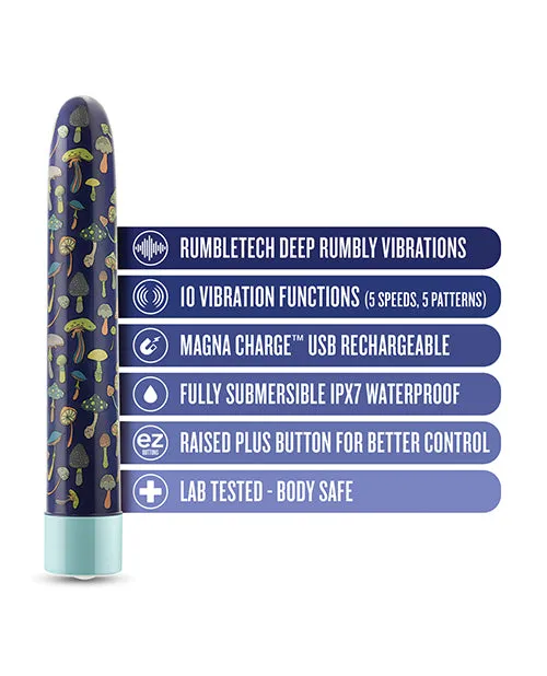 Blush Limited Addiction Dreamscape 7 inch Rechargeable Vibe - Blue