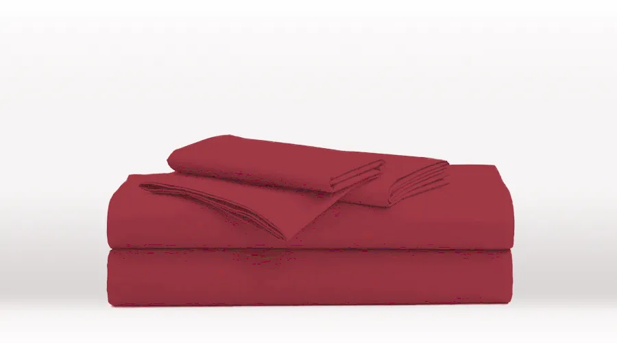 Burgundy King Size Classic Sheet Set