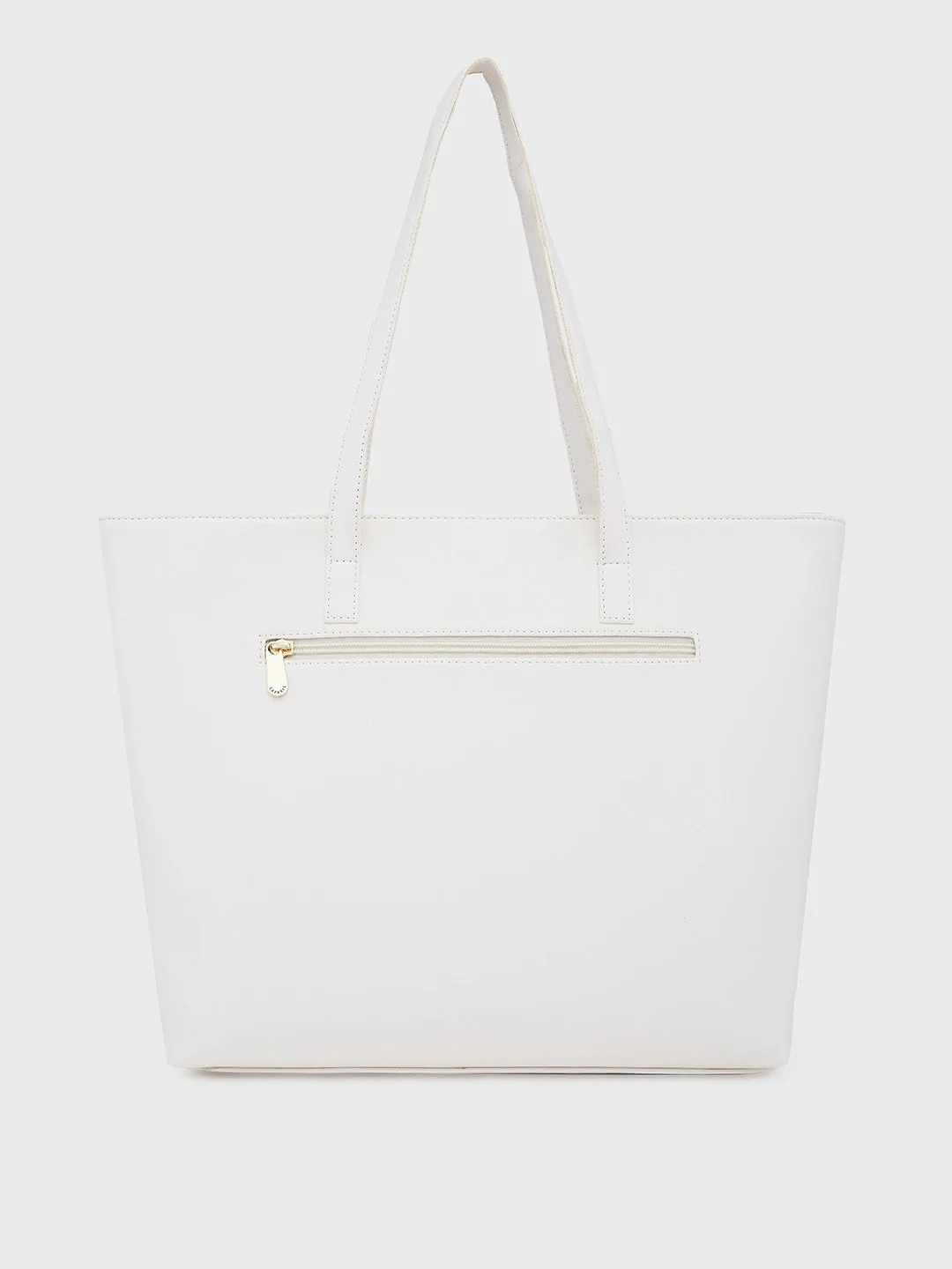 Caprese Sameera Laptop Tote Large Off White