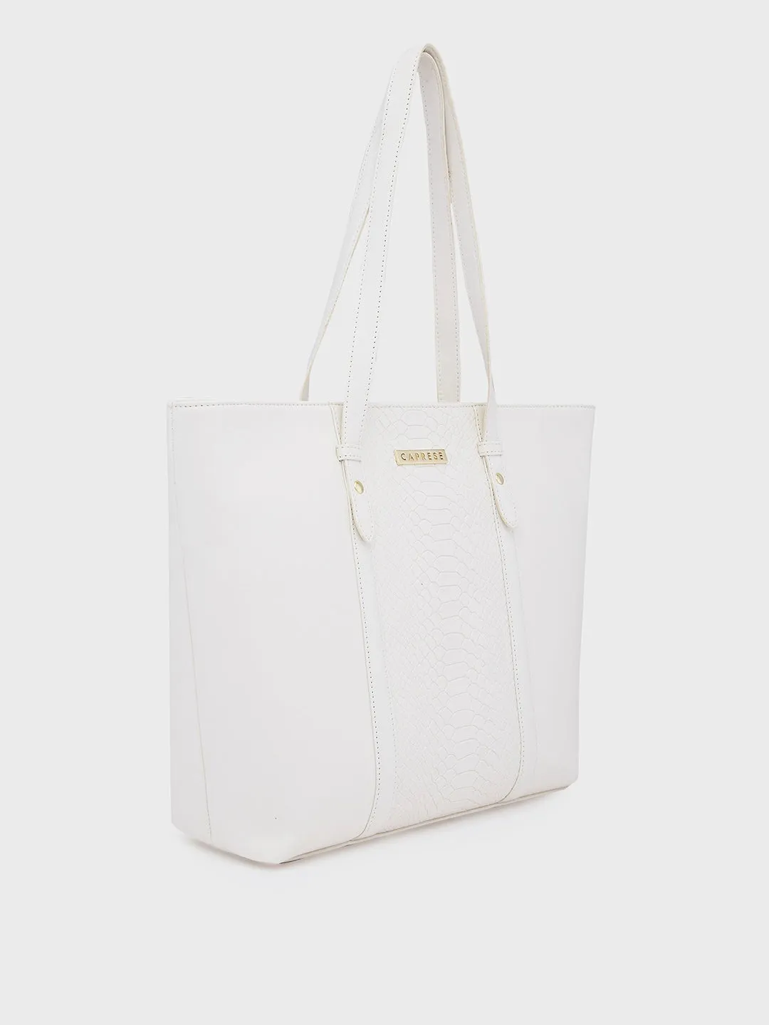 Caprese Sameera Laptop Tote Large Off White