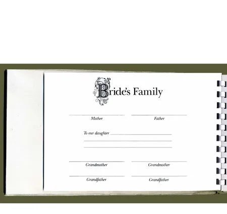 Celebrity Wedding Guest Book