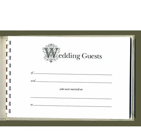 Celebrity Wedding Guest Book