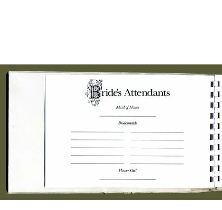 Celebrity Wedding Guest Book