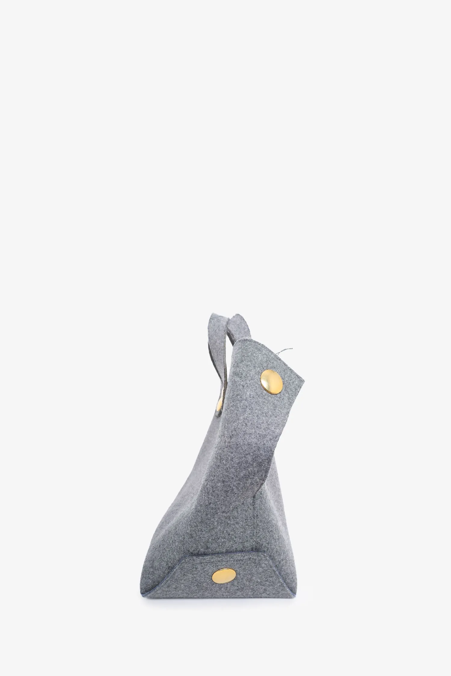 Celine Grey Wool Felt Orb Bag