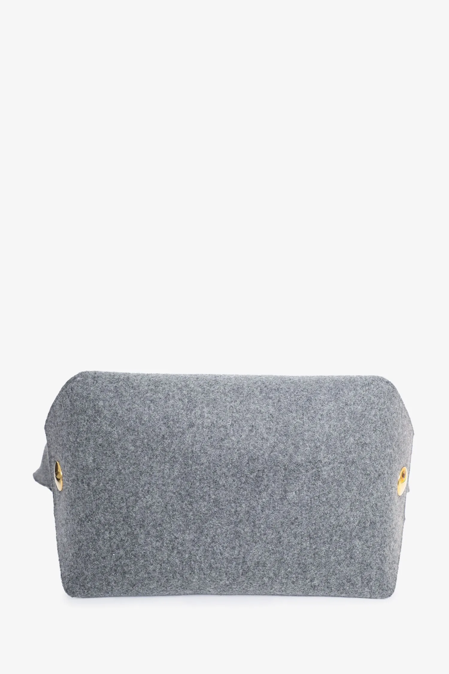 Celine Grey Wool Felt Orb Bag