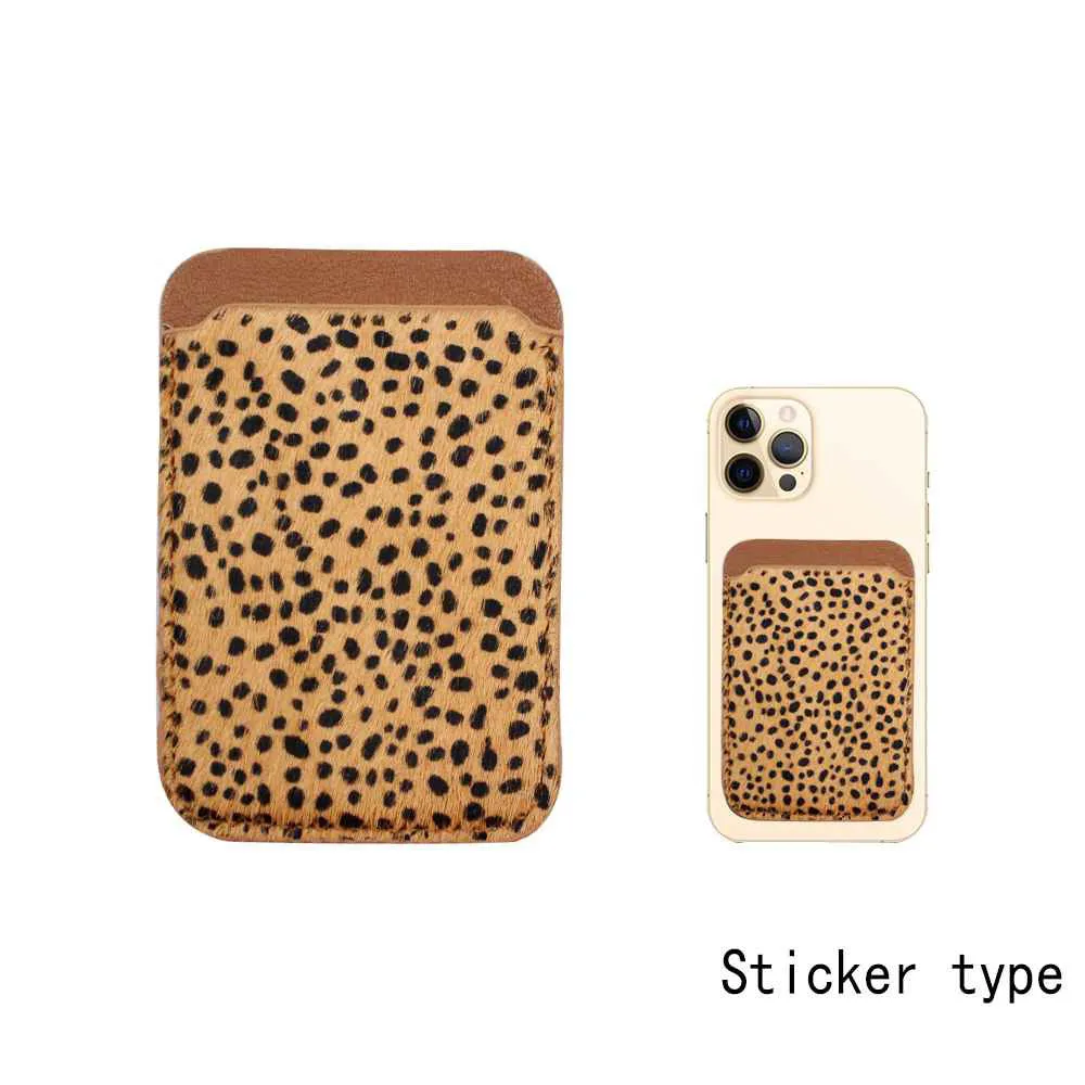 Cell Phone Stick On Card Wallet CH Brown (1 units)