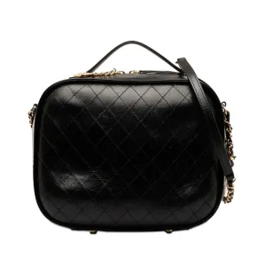 Chanel Bicolore Chain Handbag Black G Leather  Chanel