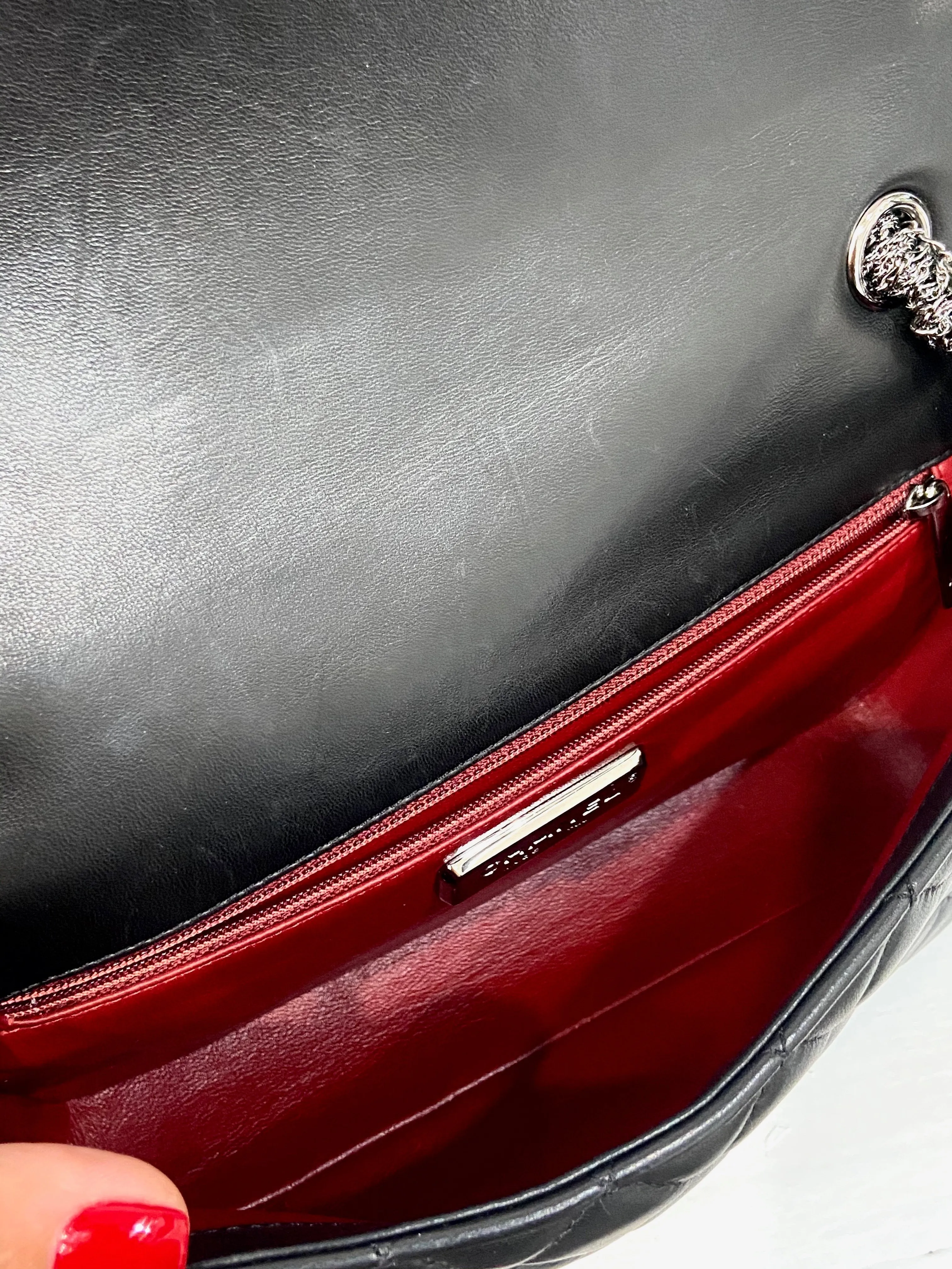 CHANEL CC WESTMINSTER PEARL FLAP LAMBSKIN BAG