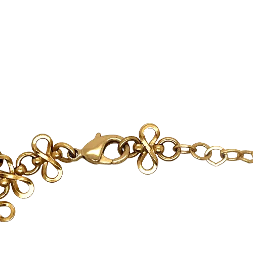 CHANEL - Vintage 03P Side Portrait '5' Medallion Chain Gold '' Bracelet