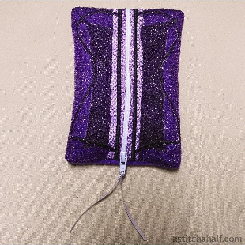 Corset Bag with ITH Zipper