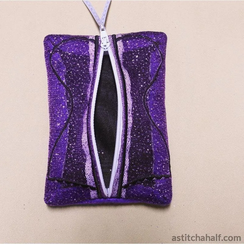 Corset Bag with ITH Zipper