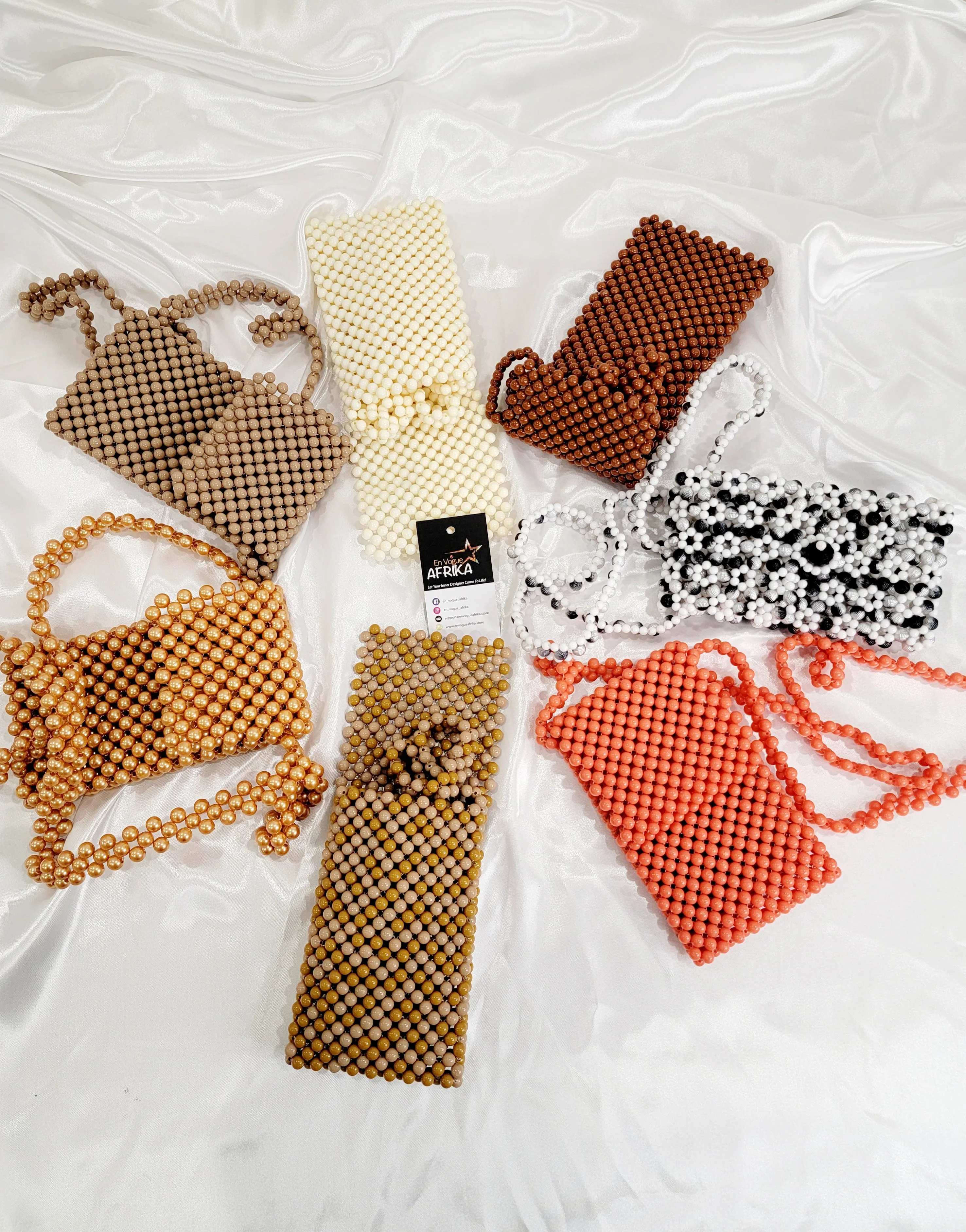 Crossbody Phone Bead Bag