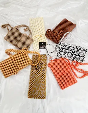 Crossbody Phone Bead Bag