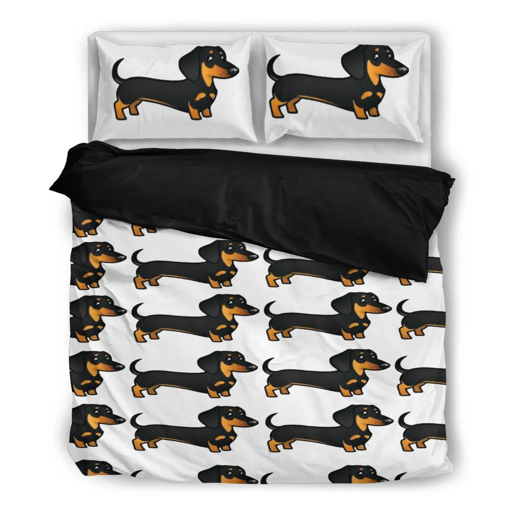 Dachshund Duvet Cover W/ Pillow Cases