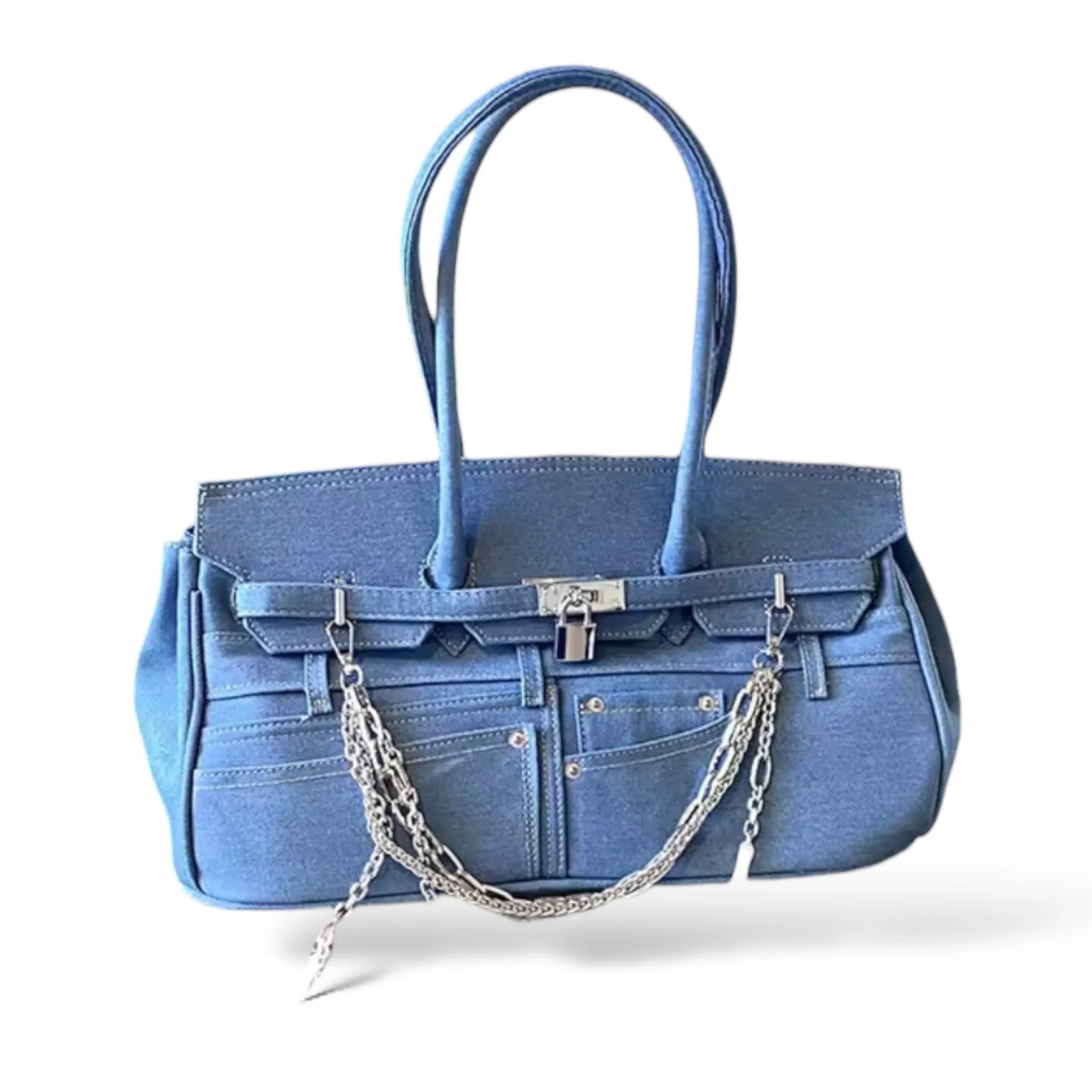 Denim Birkin Longer Handle - Limited Edition