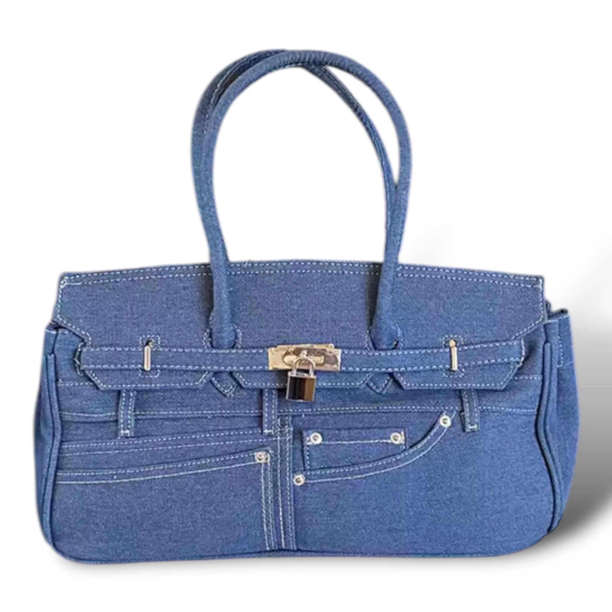 Denim Birkin Longer Handle - Limited Edition