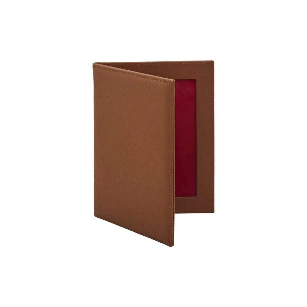 Double Leather Photo Frame 6x4 Inch - Tan