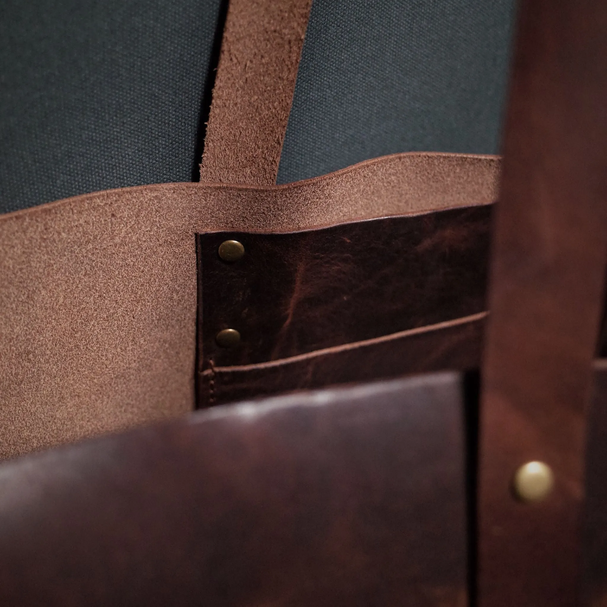 Dunham Leather Tote Bag – Dark Brown Edition