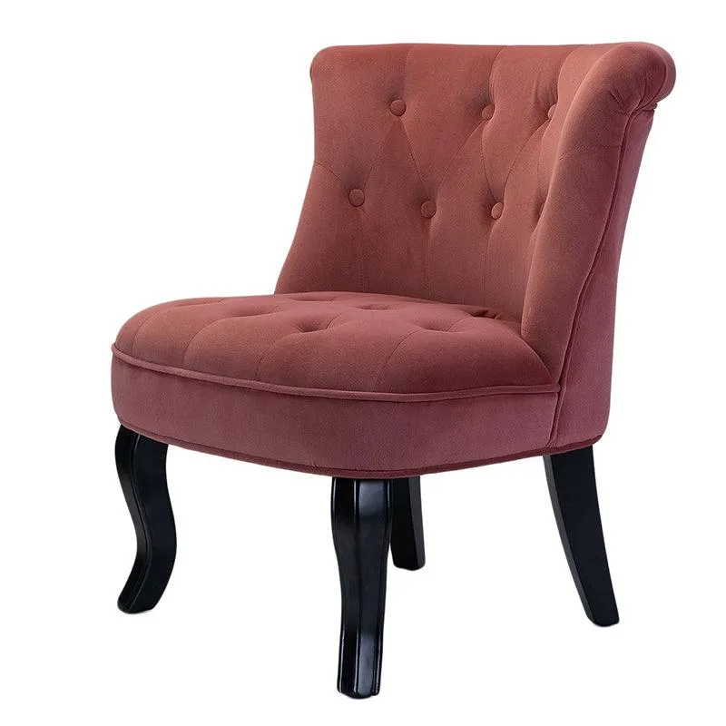 Elegantly Curved Jonnie Tufted Vanity Stool