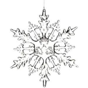Faux Crystal Snowflake Ornamental