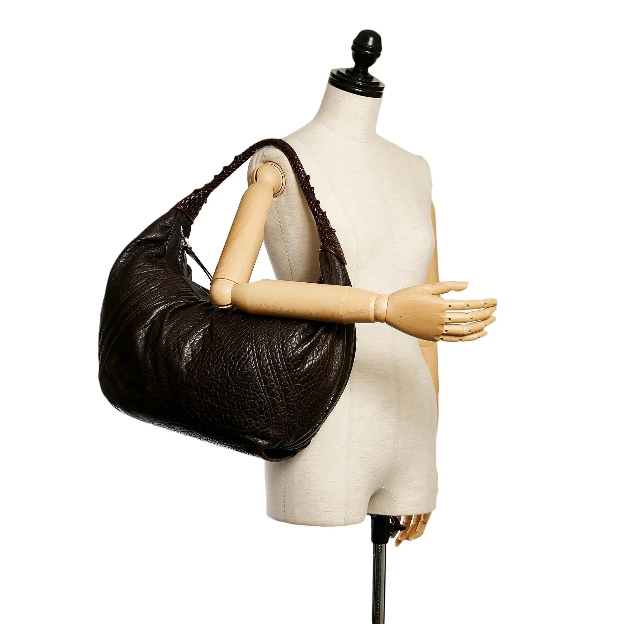 Fendi Spy Leather Hobo Bag (SHG-30874)
