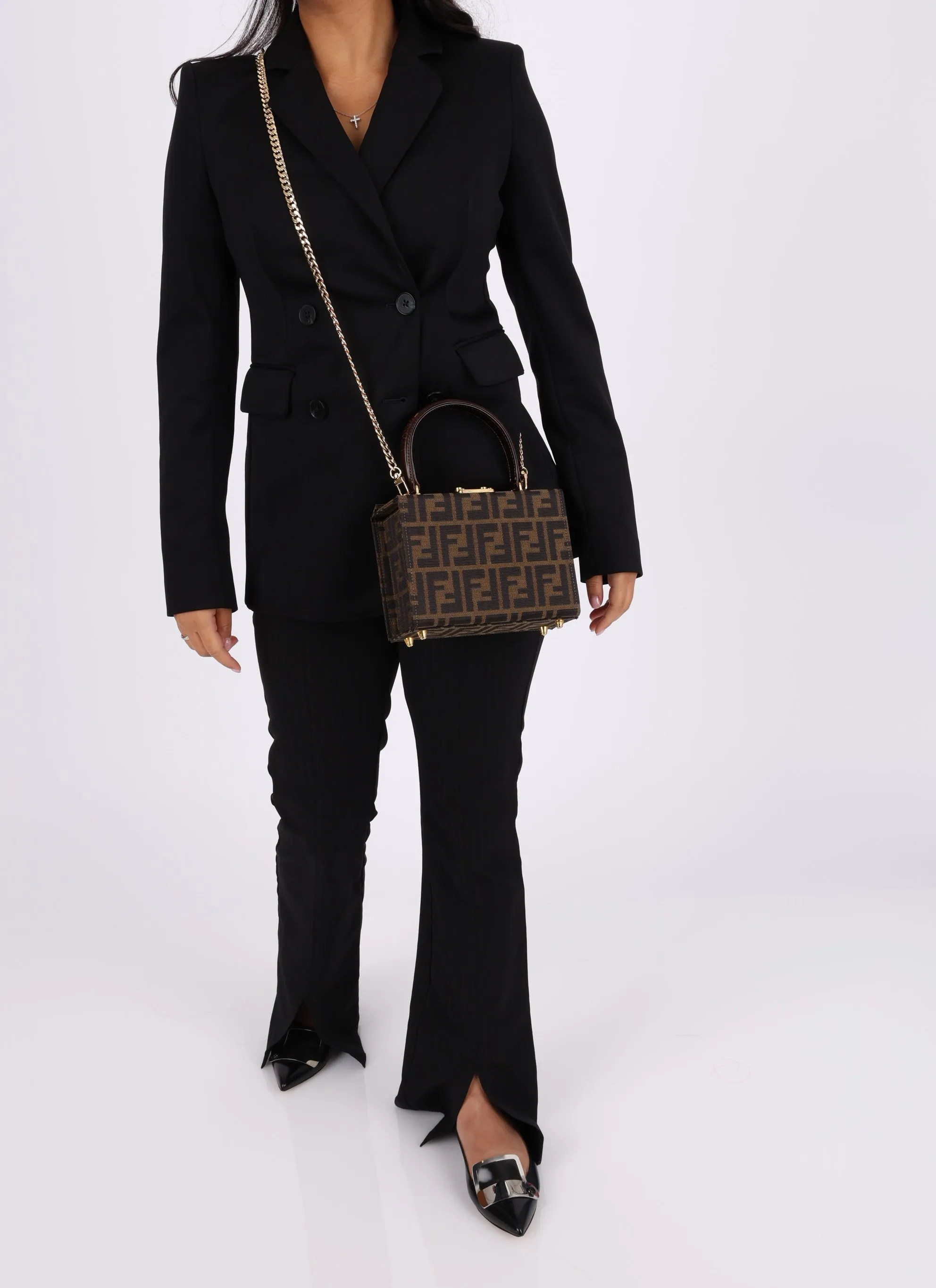 Fendi Zucca Mini Top Handle Bag