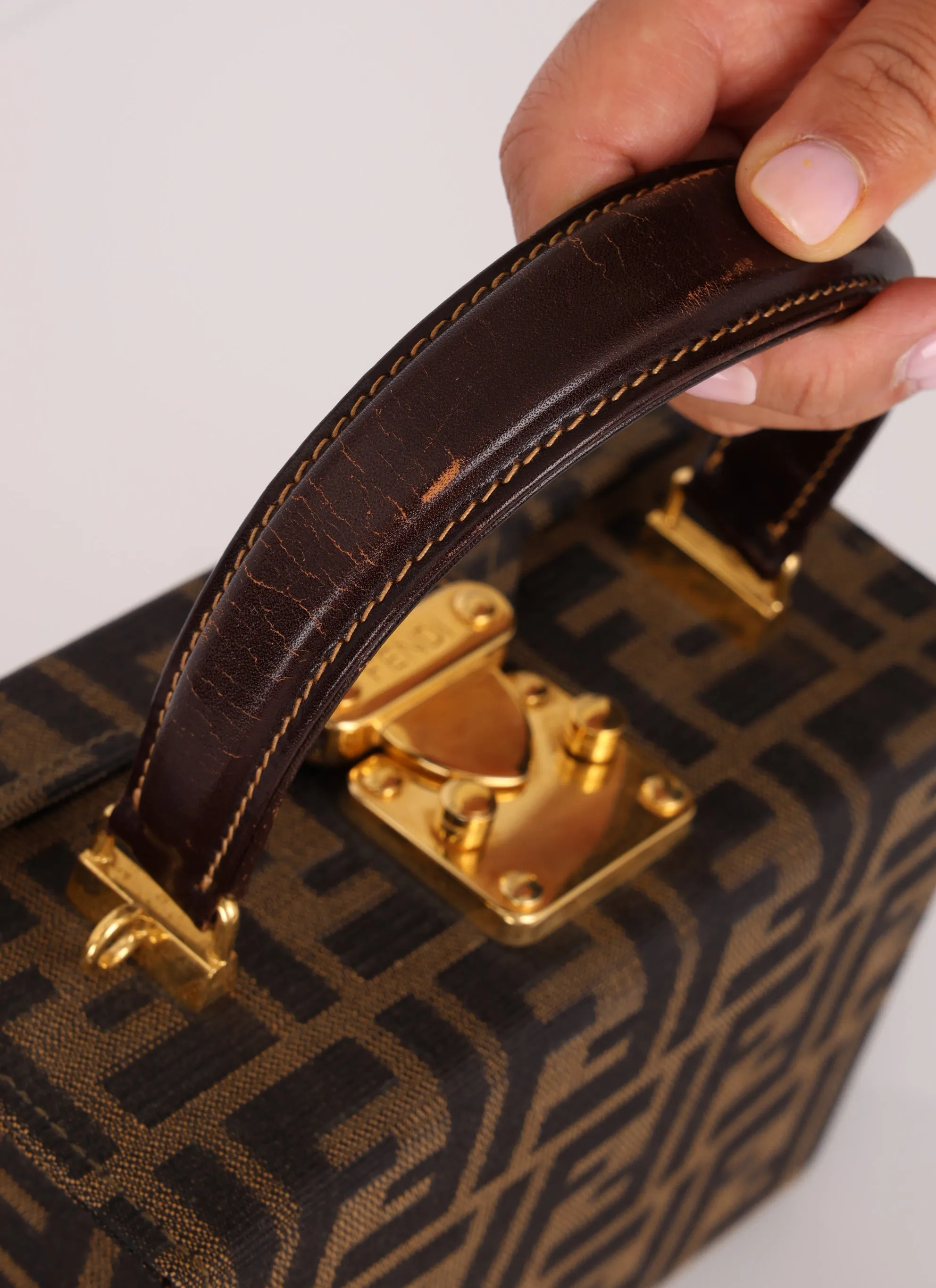 Fendi Zucca Mini Top Handle Bag