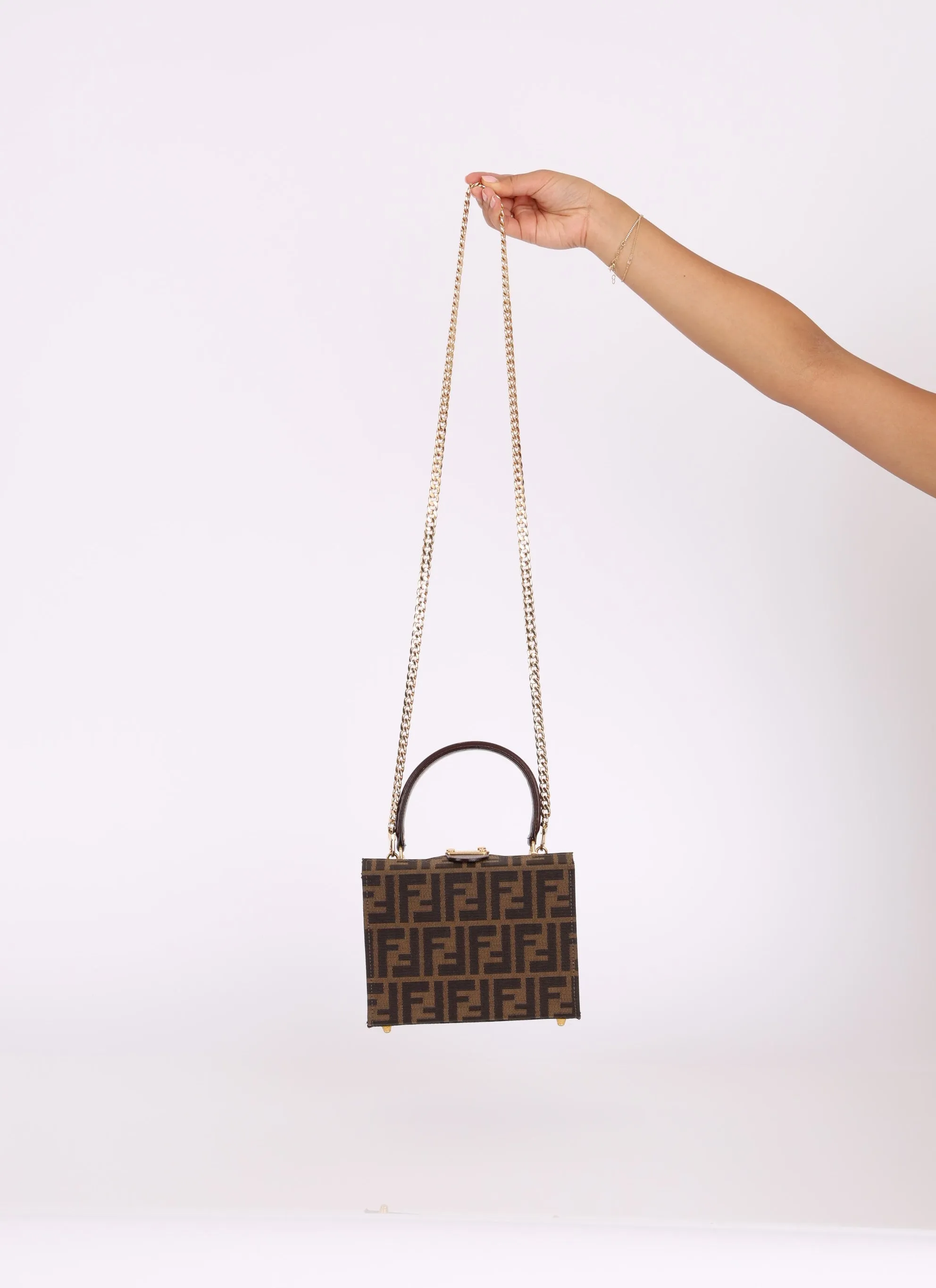 Fendi Zucca Mini Top Handle Bag