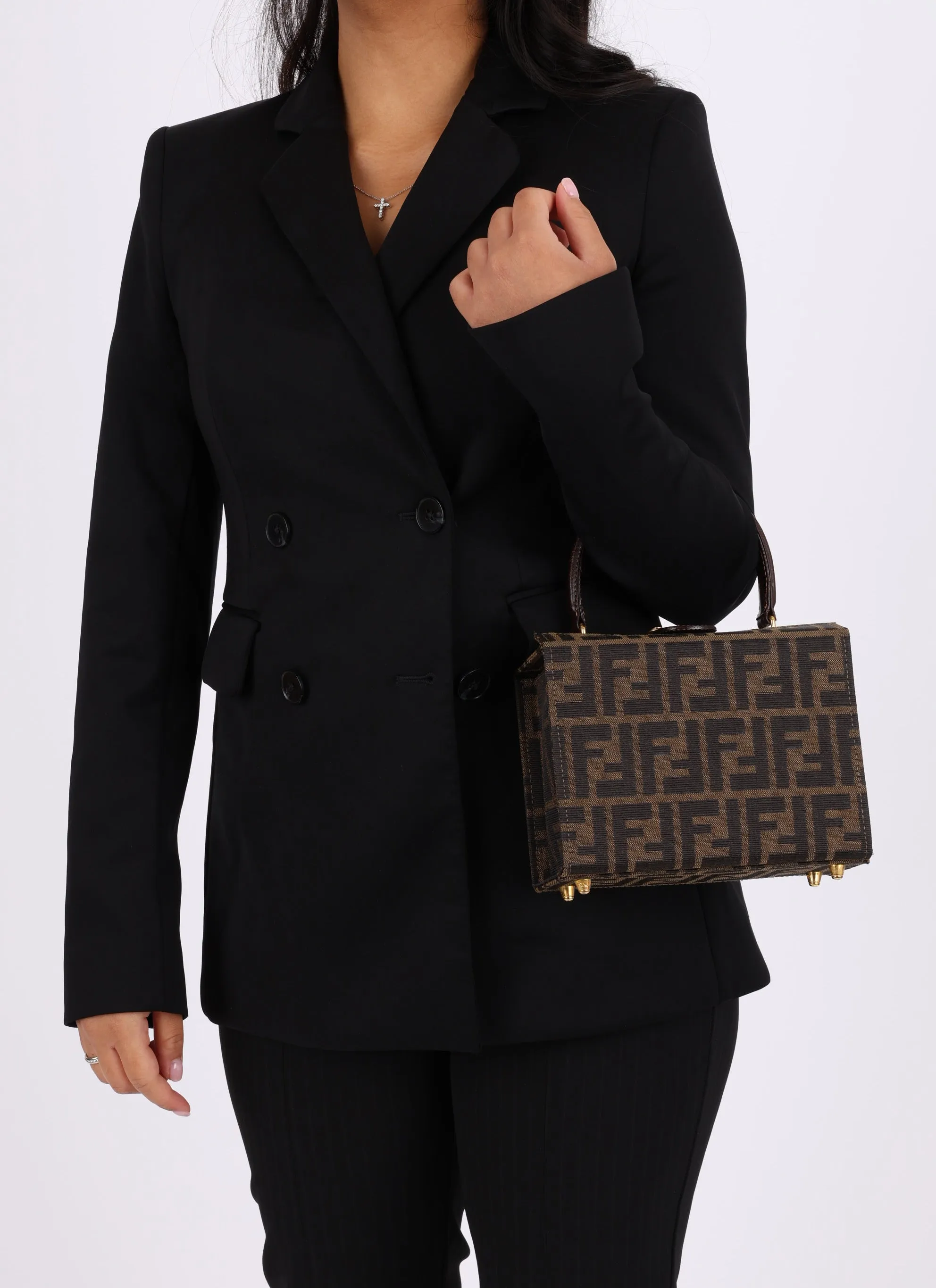Fendi Zucca Mini Top Handle Bag