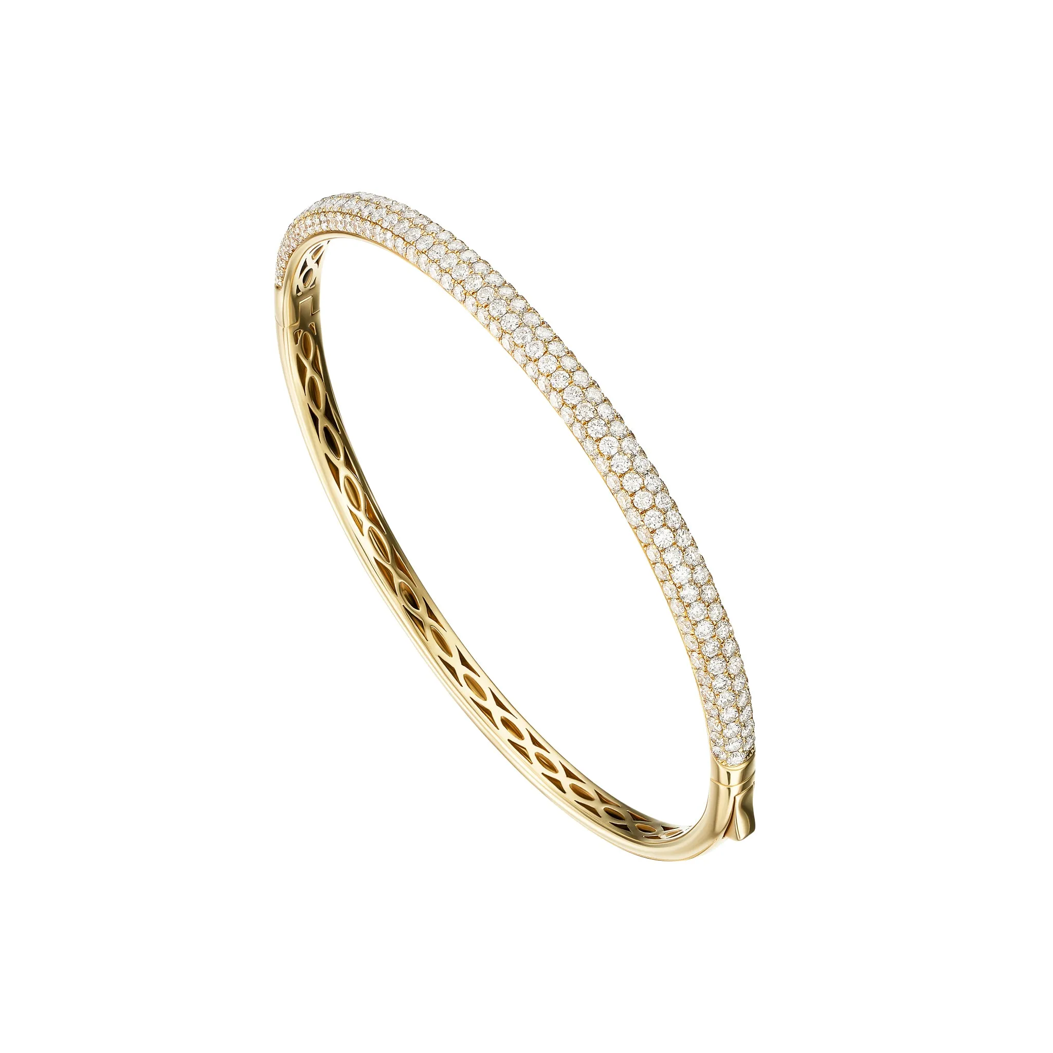 Fluid Yellow Gold Bangle