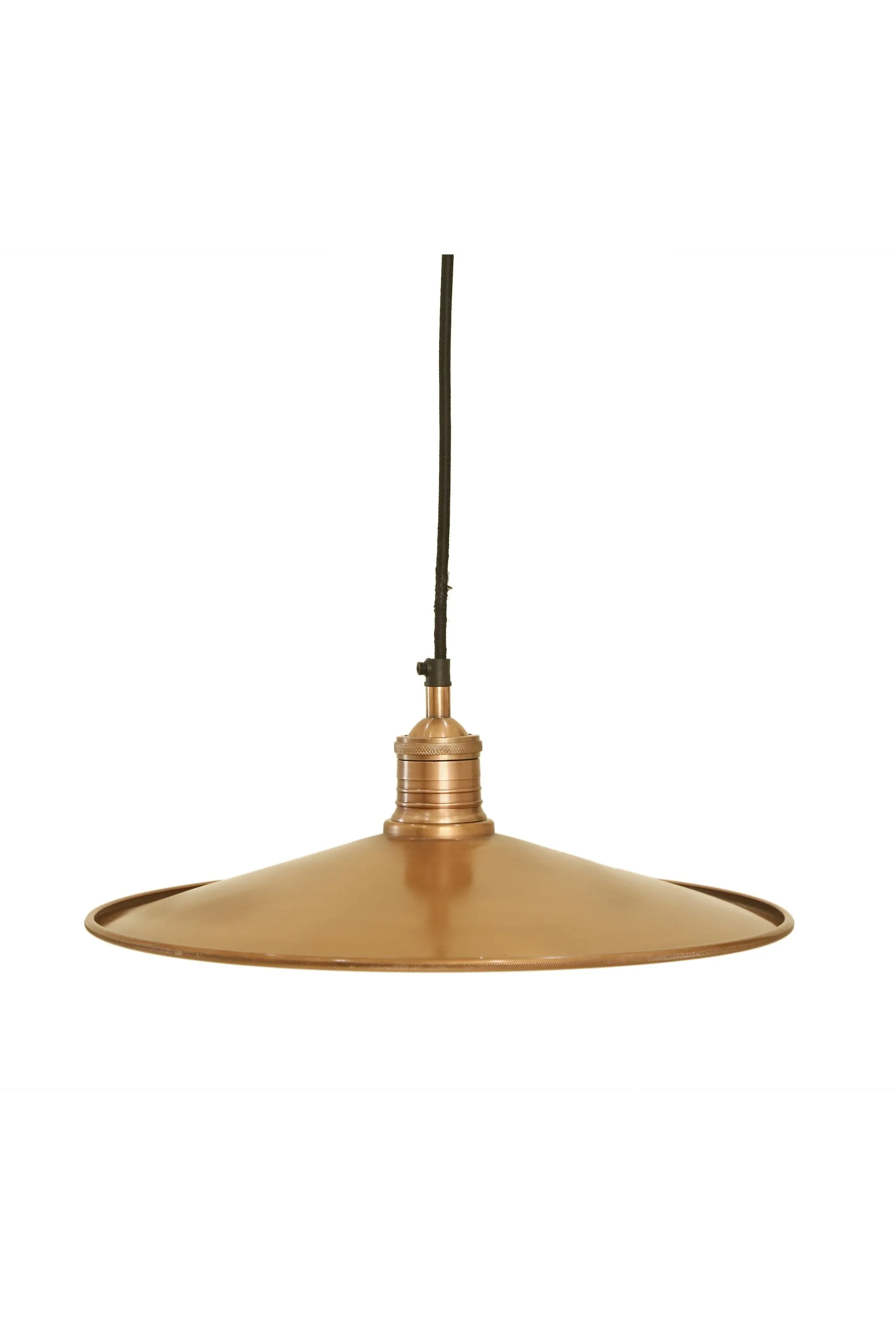 Forbes 2 Large - Antique Copper - Dish Pendant Light